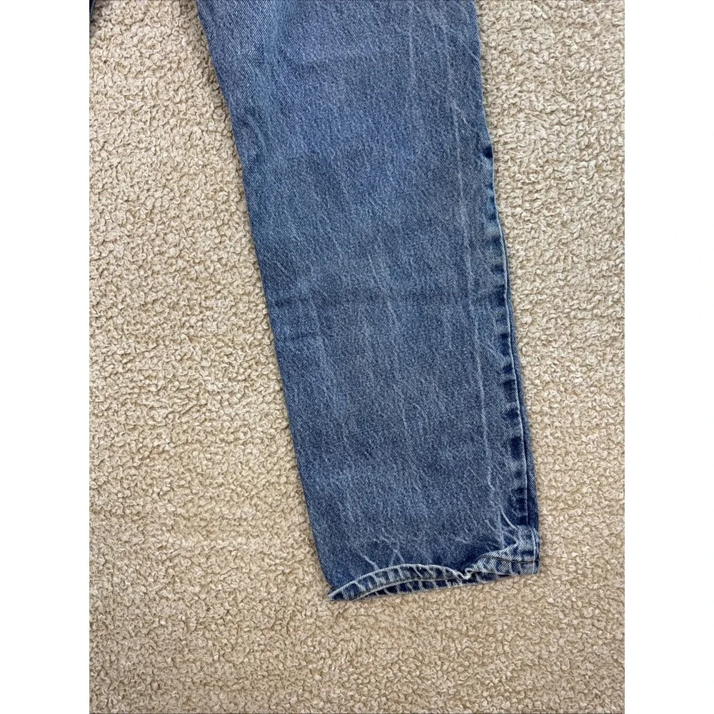 Vintage 90s Levis 505 Jeans Red Tab Men 34x30 Distressed Light Wash Made in USA